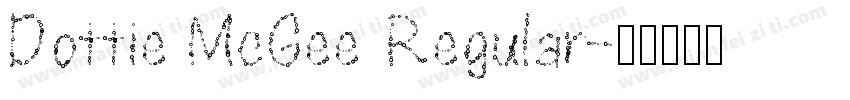 Dottie McGee Regular字体转换